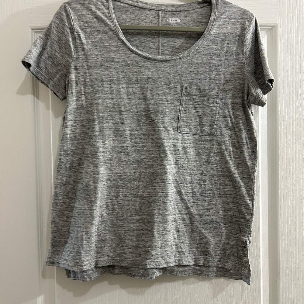 Old Navy Gray Relaxed Short Sleeve T-Shirt
